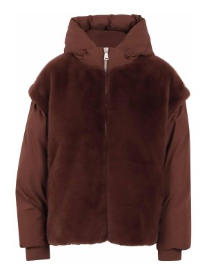 ESSENTIEL ANTWERP: blazers - Padded jacket with fur details