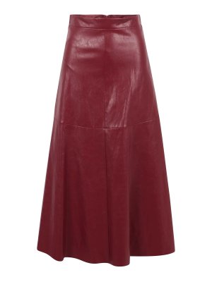 FEDERICA TOSI: Knee length skirts & Midi - Floral-patterned flared skirt
