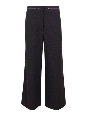 NOUMENO CONCEPT: Pantalons élégants - Pantalon Couturier - Noir