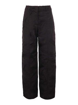 ULLA JOHNSON: casual trousers - Pleated Satin Pants