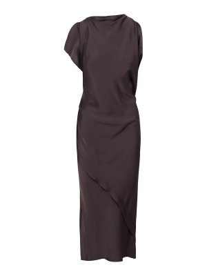 VICTORIA BECKHAM: ニーレングスドレス - 膝丈ドレス - グレー