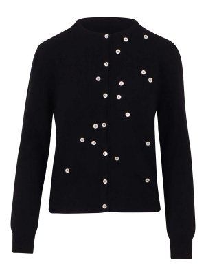 Vivetta: cardigan - Cardigan Con Applicazione Bottoni