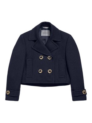 BALENCIAGA: Kurze Mäntel - Kurzer Mantel - Blau