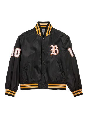 BALENCIAGA: bombers - Varsity Jacket In Bomber Twill