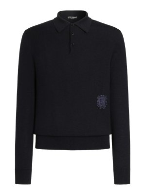 DOLCE & GABBANA: ポロシャツ - ポロシャツ - ブルー