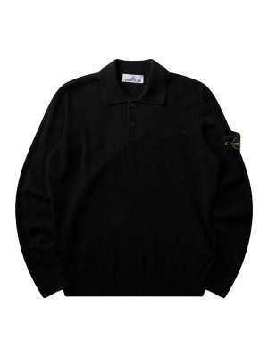 STONE ISLAND: ポロシャツ - ポロシャツ - 黒