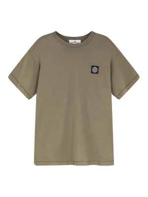 STONE ISLAND: t-shirts - Slim Fit T-Shirt With Compass Badge