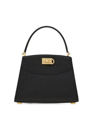 SALVATORE FERRAGAMO: トートバッグ - トートバッグ - 黒