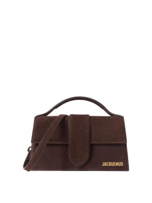 JACQUEMUS: shopper - La pelle scamosciata del nipote