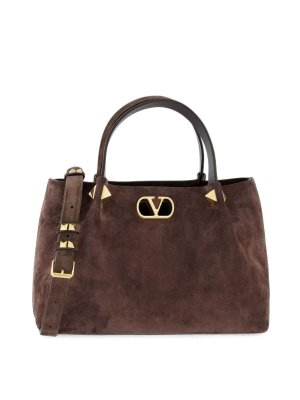 VALENTINO GARAVANI: トートバッグ - トートバッグ - ブラウン