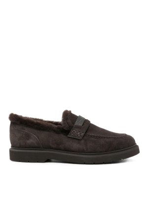 BRUNELLO CUCINELLI: ロファー＆スリッパ - ローファー - ブラウン