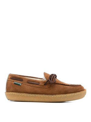 SEBAGO: Loafers & Slippers - Colton Suede Loafers with Faux Fur Lining