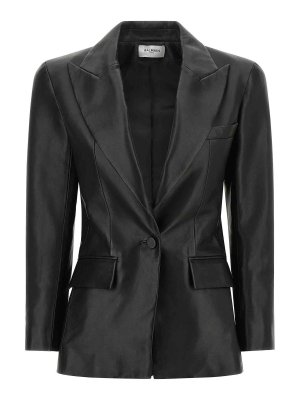 Balmain: leather jacket - Leather Blazer