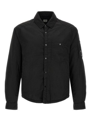 C.P. COMPANY: padded jackets - Chrome-R Padded Button Overshirt