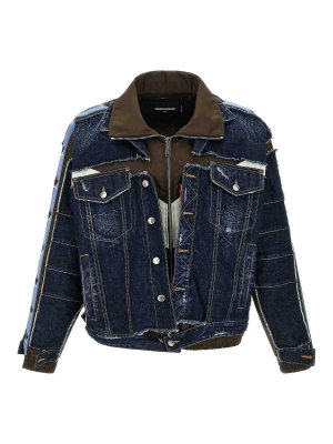 DSQUARED2: denim jacket - Multilayer Denim Jacket