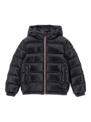MONCLER: Kurze Daunenjacken - Daunenjacke - Blau
