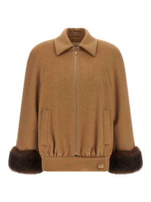 VALENTINO GARAVANI: Pelz und Shearling - Pelz - Braun