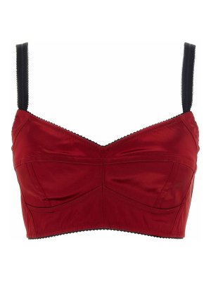 DOLCE & GABBANA: Top e canotte - Top bustier con cuciture