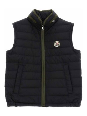 MONCLER: Gilets tricot - Gilet - Noir