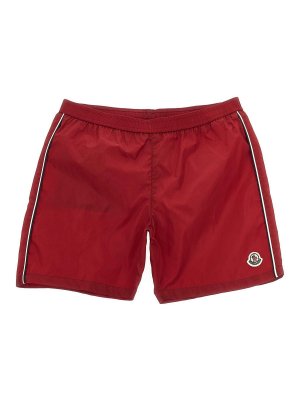 MONCLER: Bañadores - Bañador - Rojo