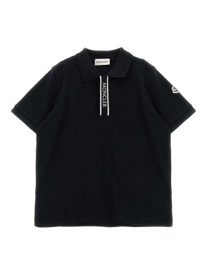 MONCLER: ポロシャツ - ポロシャツ - 黒