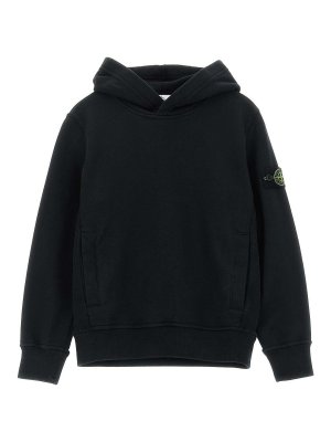 Stone Island Junior: Sweatshirts & Pulls - Sweat-Shirts - Noir