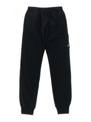 Stone Island Junior: Pantalons de survêtement  - Pantalons De Sport - Noir