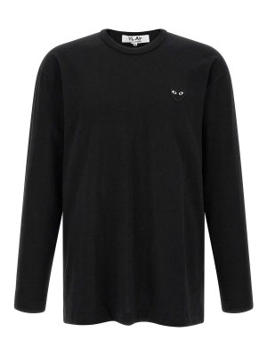 Comme des Garçons Play: Camisetas - Camiseta - Negro