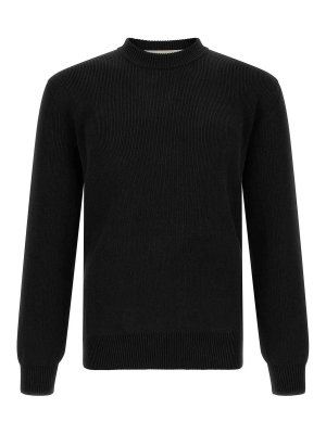 GOLDEN GOOSE: crew necks - Ribbed Sweater With Logo