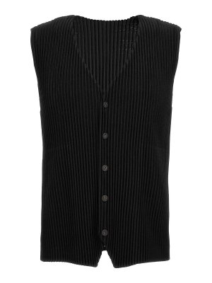 HOMME PLISSÉ ISSEY MIYAKE: Chalecos - Chaleco - Negro
