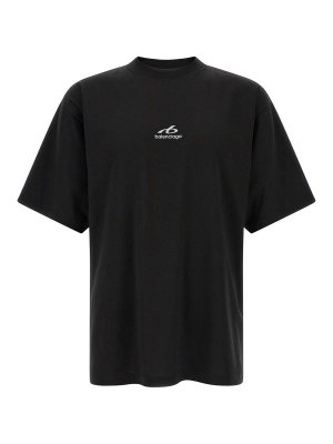 BALENCIAGA: Camisetas - Camiseta - Negro