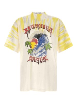 BALENCIAGA: Camisetas - Camiseta - Multicolor