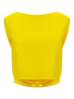 BALENCIAGA: Tops y camisetas sin mangas - Top - Amarillo
