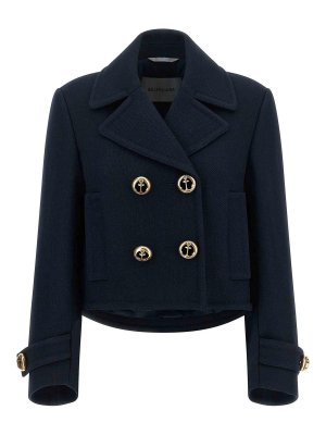 BALENCIAGA: Abrigos cortos - Abrigo Corto - Azul