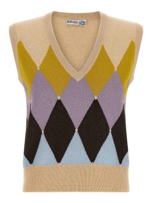 BALLANTYNE: maglieria gilet - Nuovo gilet a rombi Diamond