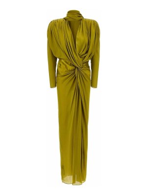 Balmain: ニーレングスドレス - 膝丈ドレス - 緑