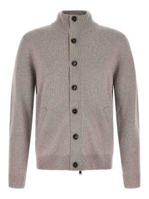 BRIONI: cardigans - Cardigan With Price List Collar
