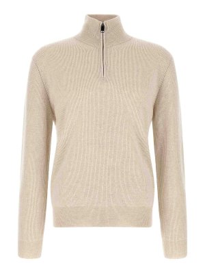 BRIONI: Turtlenecks & Polo necks - High Neck Sweater With Zip