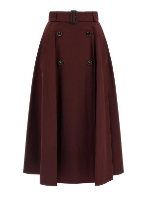 BURBERRY: trench coats - Gabardine Trench Coat Skirt