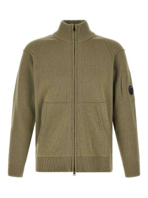 C.P. COMPANY: cardigan - Cardigan in lana d'agnello Grs