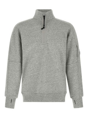 C.P. COMPANY: Sweatshirts & Sweaters - Diagonal Raised Fleece  Sweatshirt