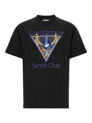 CASABLANCA: Tシャツ - Tシャツ - 黒