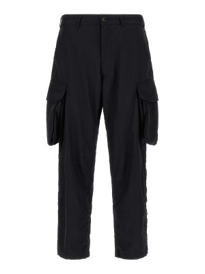 COMME DES GARCONS: casual trousers - Pinstriped Cargo Pants