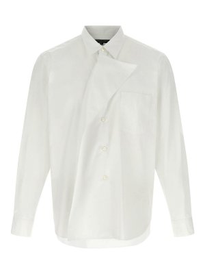 COMME DES GARÇONS HOMMES PLUS: Hemden - Hemd - Weiß