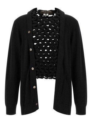 COMME DES GARÇONS HOMMES PLUS: Cardigans - Cardigan - Noir