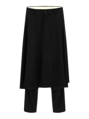 COMME DES GARÇONS HOMMES PLUS: Pantalons casual - Pantalons Décontractés - Noir