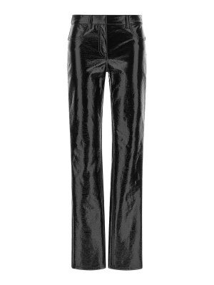 Courreges: pantaloni casual - Pantaloni dritti in vinile