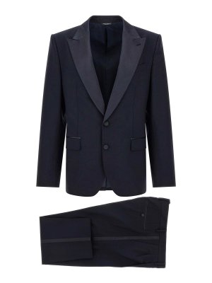 DOLCE & GABBANA: knee length dresses - Sicilia Light Tuxedo Dress