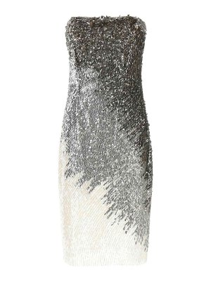 ELISABETTA FRANCHI: イブニングドレス - イブニングドレス - 銀