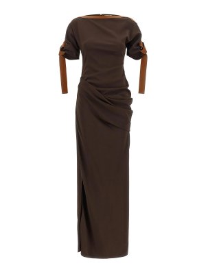 SALVATORE FERRAGAMO: Robes courtes - Robe Courte - Marron